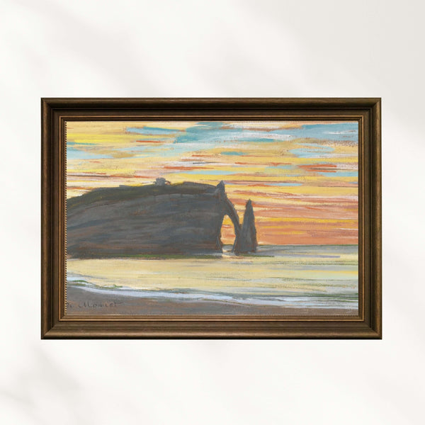 Claude Monet - Étretat, Aval Falezleri