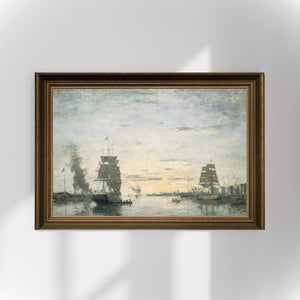 Eugène Boudin - Le Havre Limanı Girişi Poster