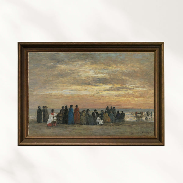 Eugène Boudin - Trouville Plajındaki Figürler
