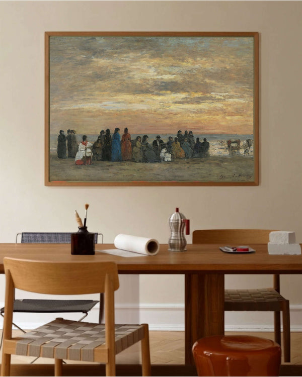 Eugène Boudin - Trouville Plajındaki Figürler