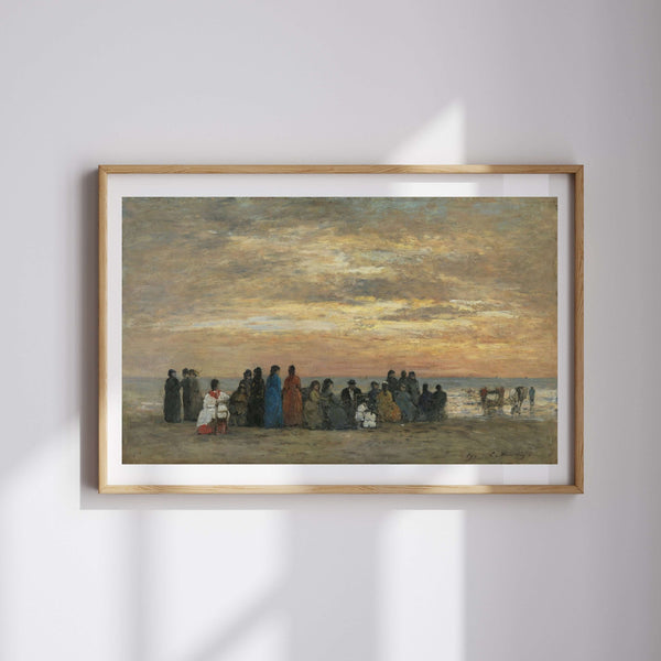 Eugène Boudin - Trouville Plajındaki Figürler