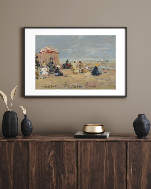 Eugène Boudin - Sahilde Çerçeve