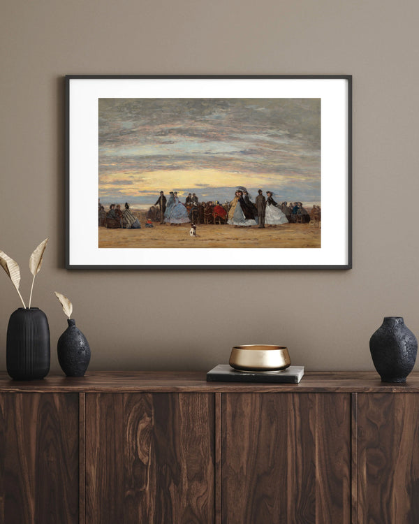 Eugène Boudin - Villerville Sahili Çerçeve