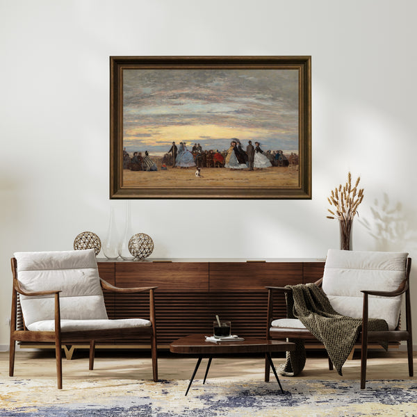 Eugène Boudin - Villerville Sahili Fine Art Baskı