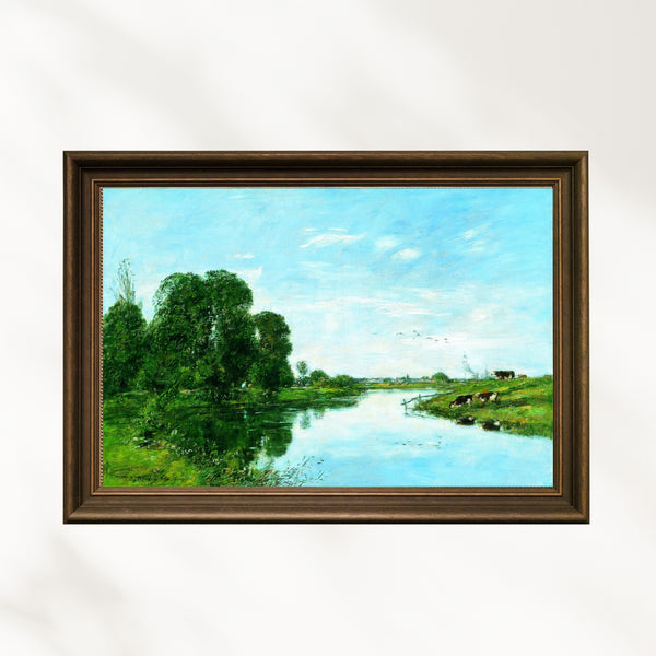 Eugène Boudin - Saint-Arnoult’da Touques Nehri