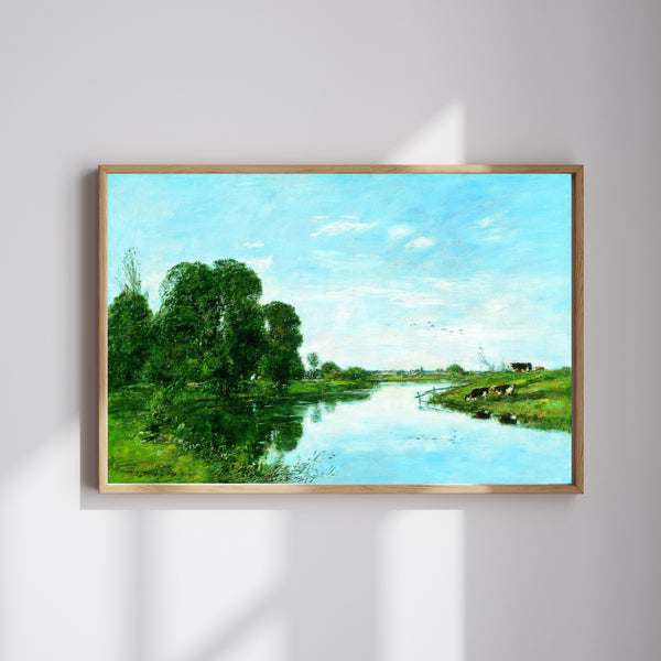 Eugène Boudin - Saint-Arnoult’da Touques Nehri
