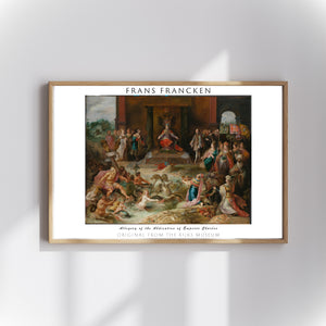 Frans Francken the Younger - İmparator Charles V’in Tahttan Çekilmesinin Alegorisi poster