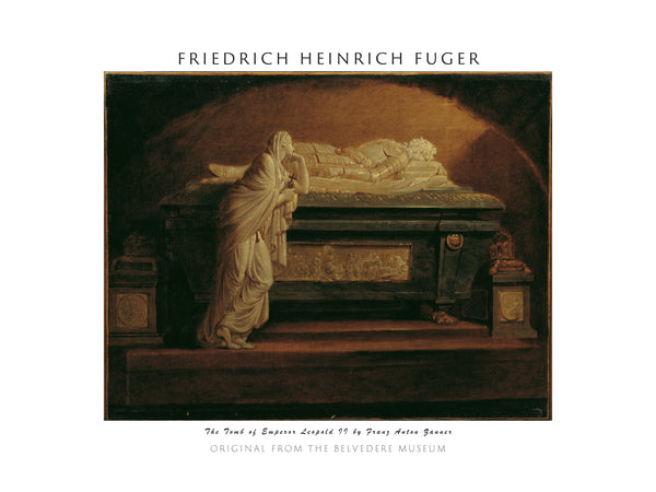 Friedrich Heinrich Füger-Augustin Kilisesi’nde Franz Anton Zauner’in İmparator II. Leopold’ün Mezar Anıtı fineart baskı