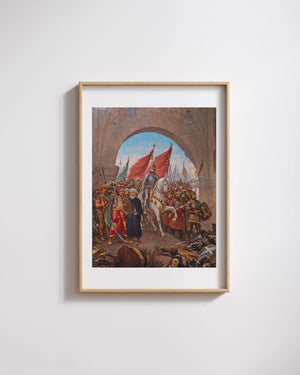 Fausto Zonaro - Fatih Sultan Mehmed’in İstanbul’a Girişi Fine Art Baskı