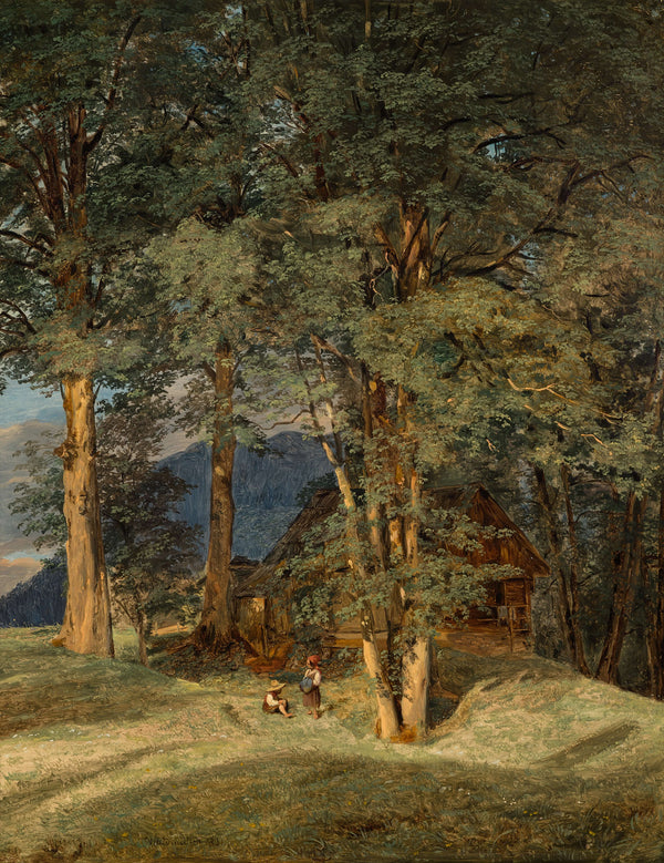 Ferdinand Georg Waldmüller - Ischl Yakınlarında Akçaağaçlar Fine Art Baskı