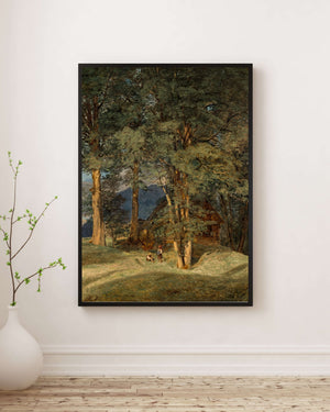 Ferdinand Georg Waldmüller - Ischl Yakınlarında Akçaağaçlar Fine Art Baskı