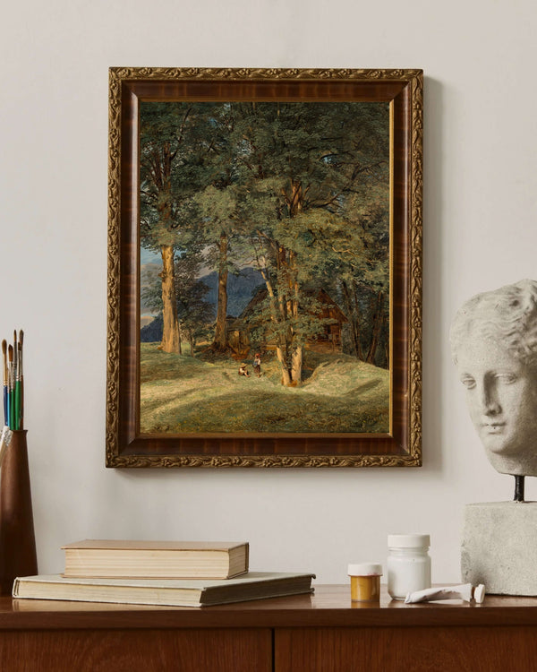 Ferdinand Georg Waldmüller - Ischl Yakınlarında Akçaağaçlar Fine Art Baskı