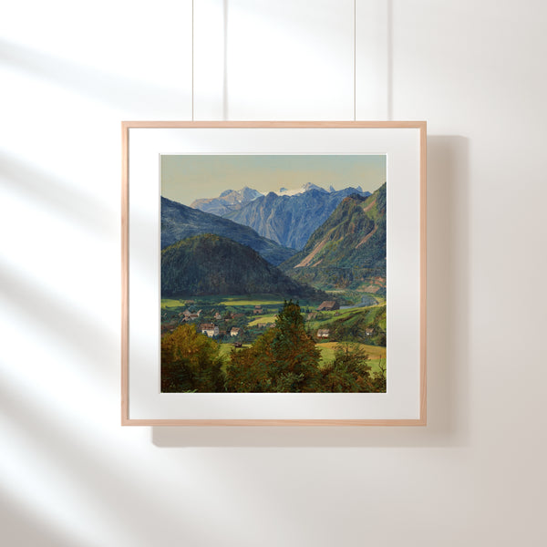 Ferdinand Georg Waldmüller-Sophien-Doppelblick Yakınından Dachstein Manzarası