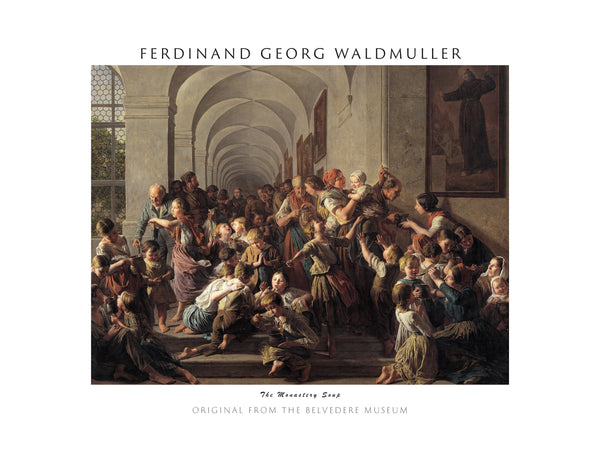 Ferdinand Georg Waldmüller-Manastır Çorbası fineart baskı