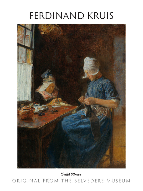 Ferdinand Kruis Hollandalı Kadınlar fineart baskı