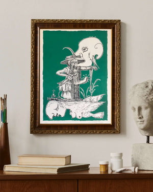 Salvador Dalí - Büyük Mastürbatör Figürü - Pantagruel fine art baskı