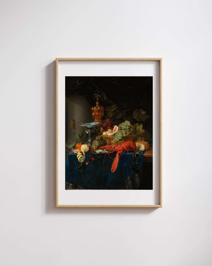 Floris Claesz. van Dijck - Altın Kadehli Natürmort Fine Art Baskı
