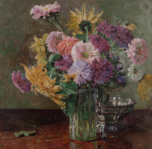 Carl Moll - Cam Vazoda Çiçekler
