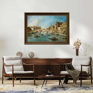 Francesco Guardi - Venedik Cannaregio Kanalı Manzarası Fine Art Baskı