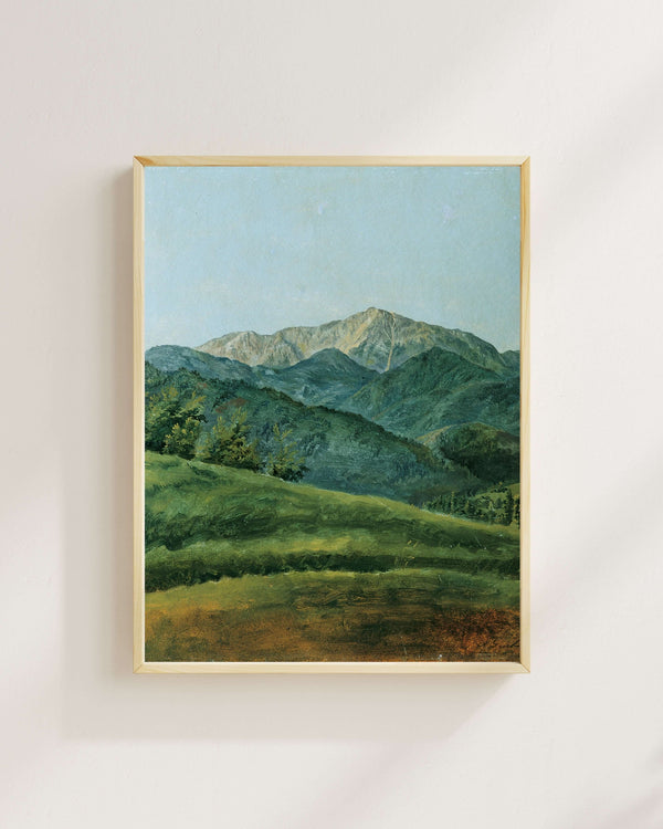 Franz Xaver Gruber - Schneeberg Fine Art Baskı