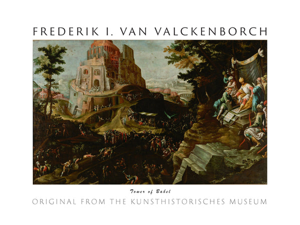 Frederik I. van Valckenborch - Babil Kulesi fine art baskı