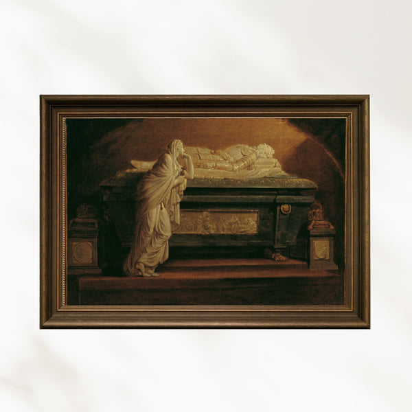 Friedrich Heinrich Füger -Augustin Kilisesi’nde Franz Anton Zauner’in İmparator II. Leopold’ün Mezar Anıtı