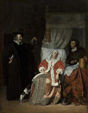 Gabriel Metsu - Doktorun Ziyareti Tablo