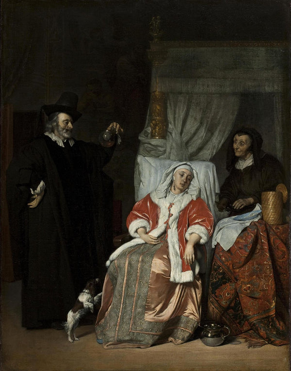Gabriel Metsu - Doktorun Ziyareti Tablo