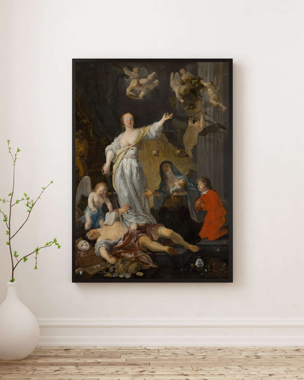 Gabriël Metsu - Doğruluğun Zaferi fine art baskı