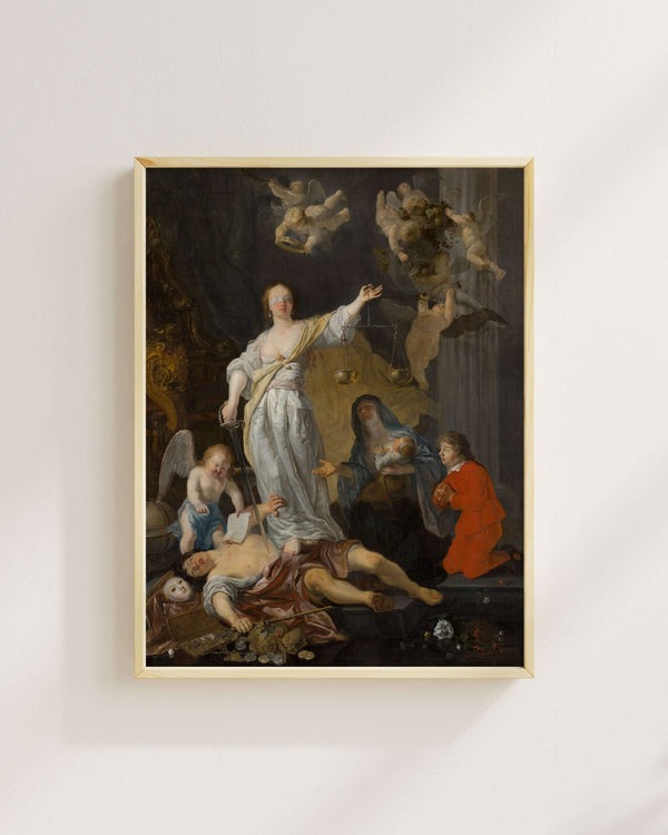 Gabriël Metsu - Doğruluğun Zaferi fine art baskı