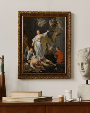 Gabriël Metsu - Doğruluğun Zaferi fine art baskı