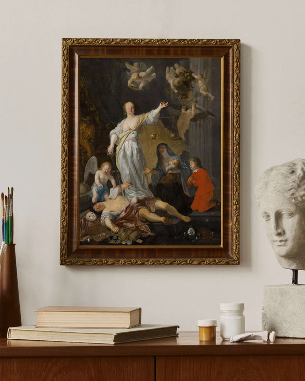 Gabriël Metsu - Doğruluğun Zaferi fine art baskı