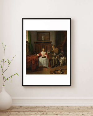 Gabriël Metsu - Avcıdan Hediye Fine Art Baskı
