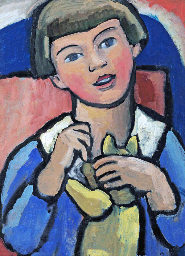 Gabriele Münter - Oyuncak Ayılı Çocuk