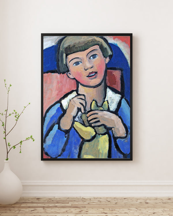 Gabriele Münter - Oyuncak Ayılı Çocuk