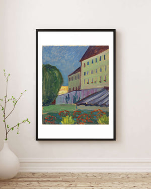 Gabriele Münter - Murnau’daki Okul Binası Fine Art Baskı