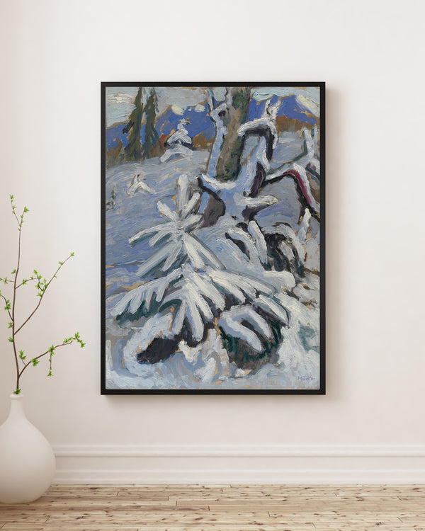 Gabriele Münter - Karla Kaplı Köknar Ağacı Poster