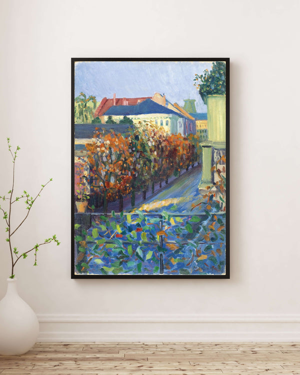 Gabriele Münter - Bonn’da Kardeşinin Evinden Görünüm Fine Art Baskı