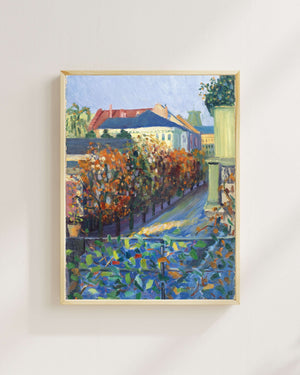 Gabriele Münter - Bonn’da Kardeşinin Evinden Görünüm Fine Art Baskı