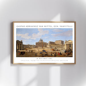 Gaspar Adriaensz van Wittel Vanvitelli - Roma’da Aziz Petrus Meydanı poster