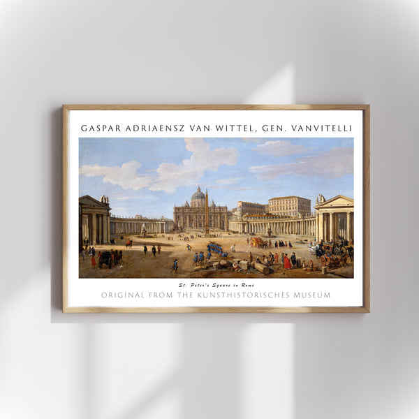 Gaspar Adriaensz van Wittel Vanvitelli - Roma’da Aziz Petrus Meydanı poster