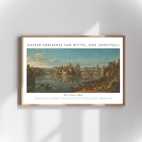Gaspar Adriaensz van Wittel Vanvitelli - Roma’da Tiber Adası poster