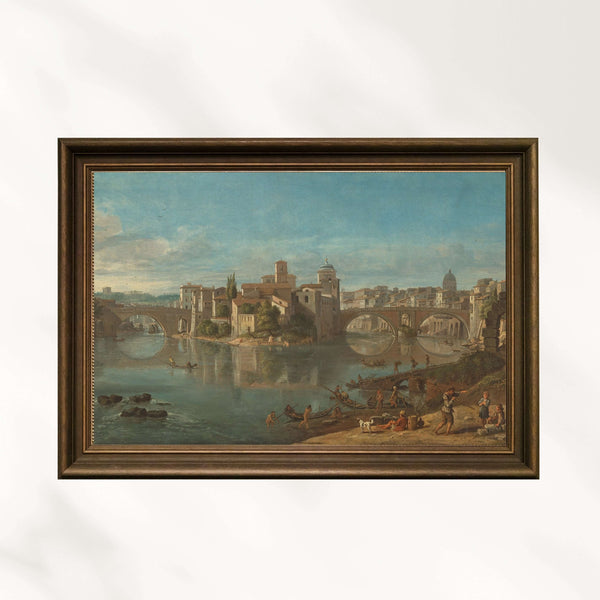 Gaspar Adriaensz van Wittel Vanvitelli - Roma’da Tiber Adası