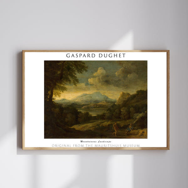 Gaspard Dughet-Dağlık Manzara poster