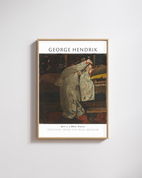 George Hendrik Breitner-Beyaz Kimono İçindeki Kız poster