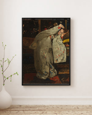 George Hendrik Breitner - Beyaz Kimono İçindeki Kız poster