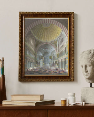 George Antoine Prosper Marilhat - Ayasofya’nın İç Mekanı Fine Art Baskı