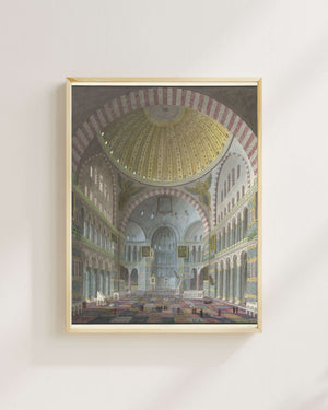 George Antoine Prosper Marilhat - Ayasofya’nın İç Mekanı Fine Art Baskı