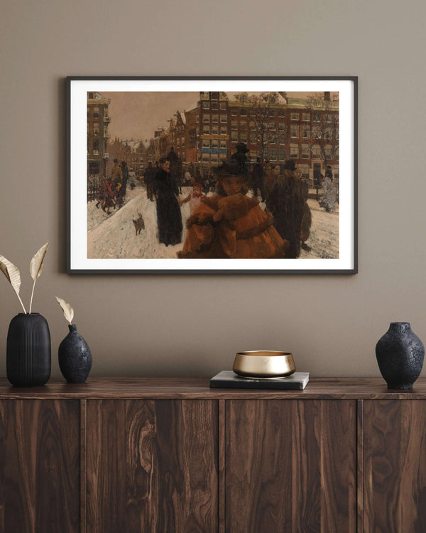 George Hendrik Breitner - Amsterdam’da Paleisstraat Üzerindeki Singel Köprüsü