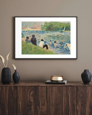 Georges Seurat - Banyo Yapanlar Çerçeve